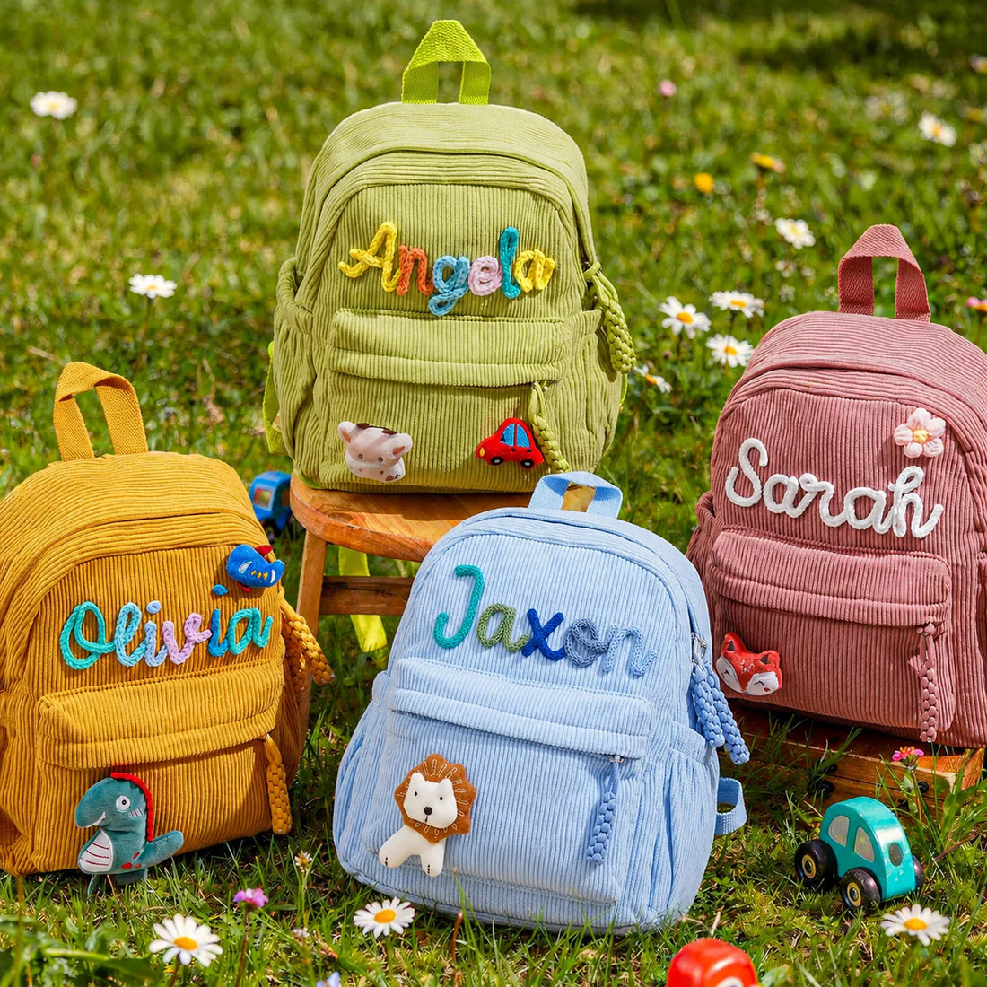 Sac à Dos en velours pour enfant personnalisable