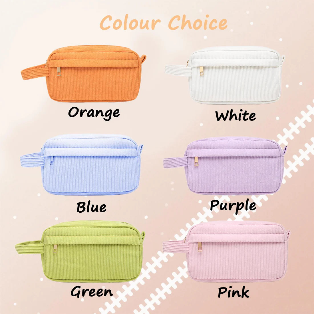 Trousse en velours personnalisable