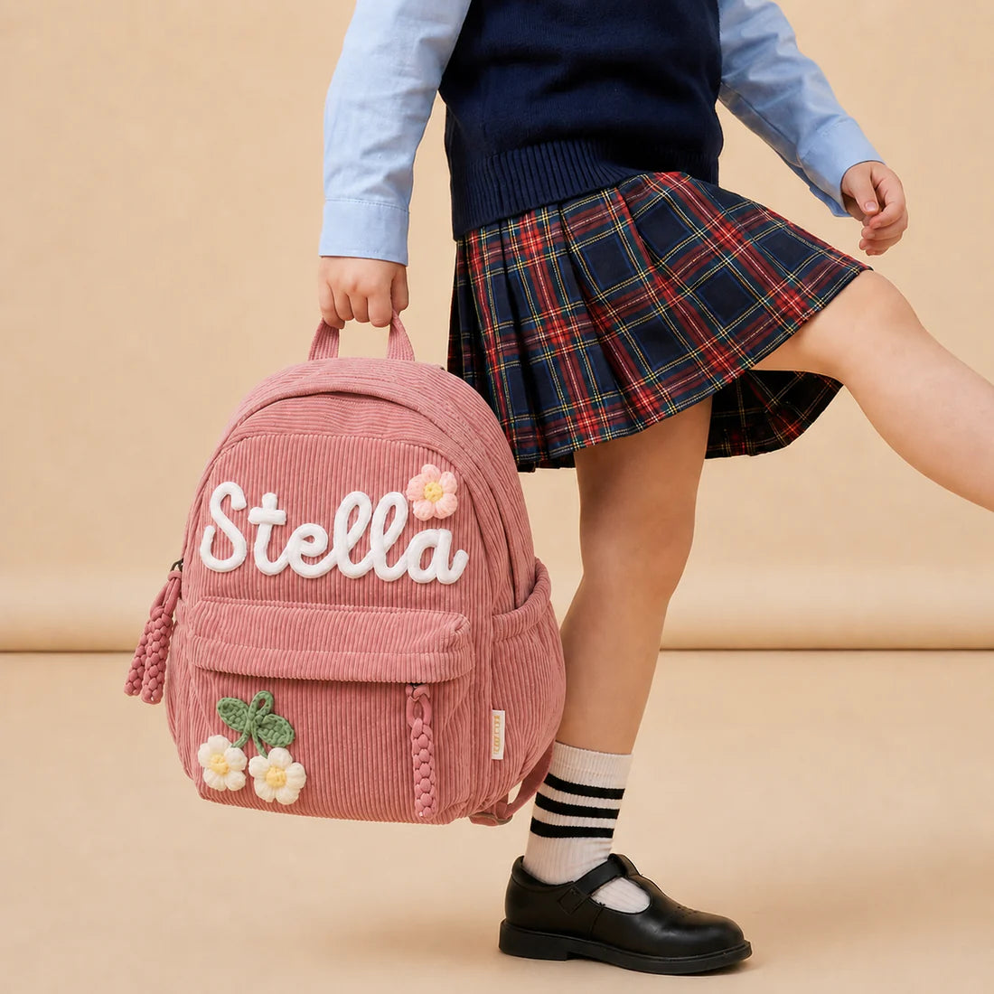 Sac à Dos en velours pour enfant personnalisable