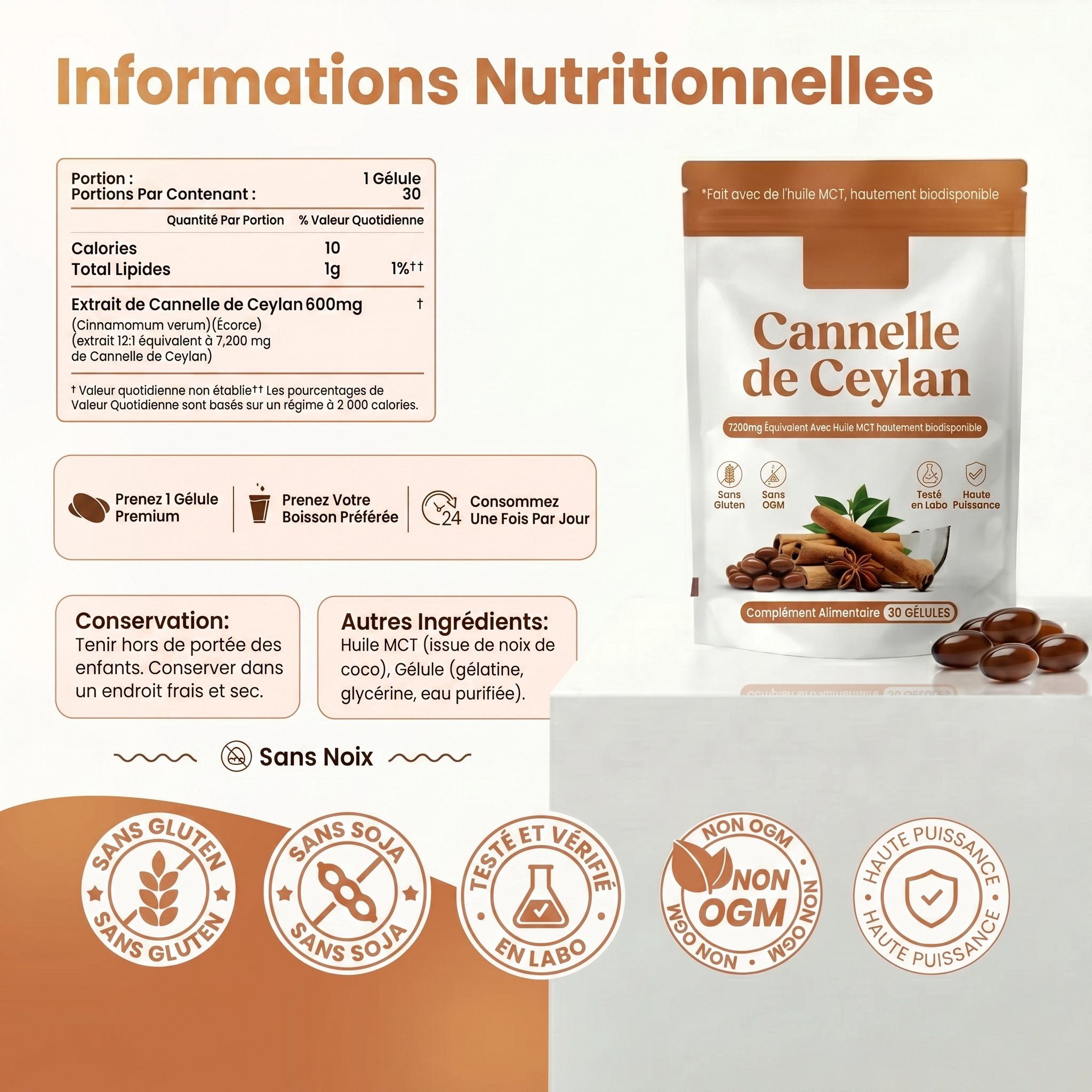 Welanova® Cannelle de Ceylan